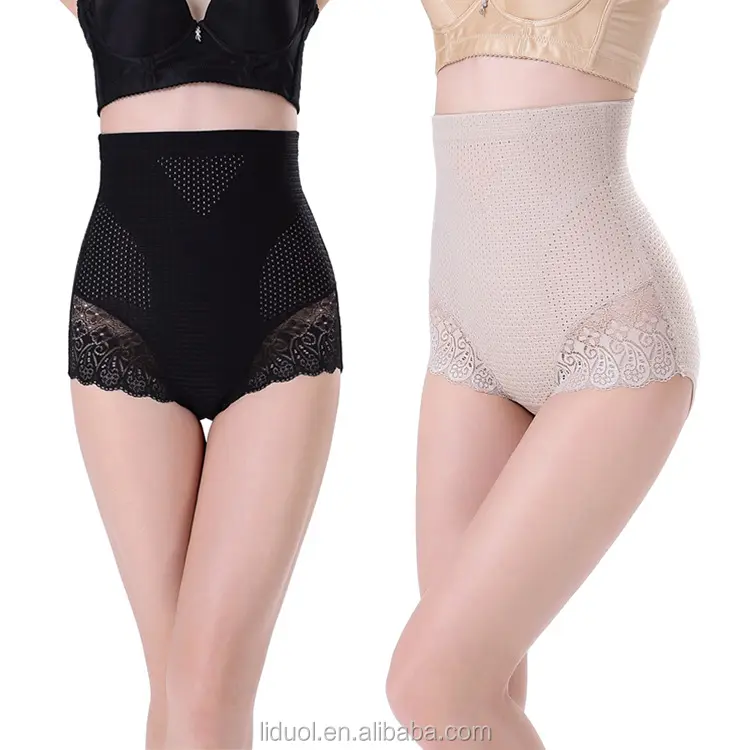 Faja de cintura alta personalizada para mujer, faja posparto con cierre de estómago, moldeadora de cuerpo, ropa, bragas de Control reforzado con botonadura