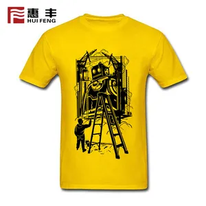 Nuevo estilo de moda de encargo de poliéster impreso T camisa los hombres T camisa distribuidores