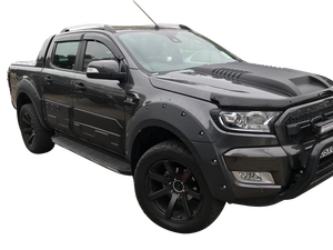 YCSUNZ ABS nero opaco modanatura laterale porta auto rivestimento del corpo rivestimento per <span class=keywords><strong>Ford</strong></span> <span class=keywords><strong>Ranger</strong></span> T7 doppia cabina 2015 2016 2019 <span class=keywords><strong>accessori</strong></span> - Product Image 6