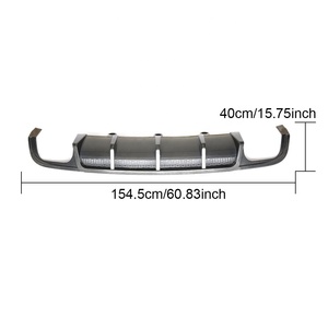 สไตล์ <span class=keywords><strong>A6</strong></span>คาร์บอนไฟเบอร์รถด้านหลัง <span class=keywords><strong>Diffuser</strong></span> สำหรับ <span class=keywords><strong>Audi</strong></span> <span class=keywords><strong>A6</strong></span> Sline <span class=keywords><strong>S6</strong></span> 2015-2018 - Product Image 6