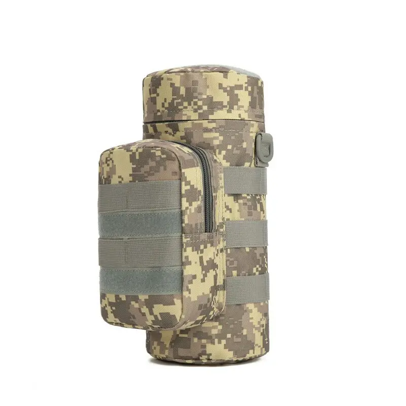 حقيبة زجاجات مياه عسكرية تكتيكية متعددة الوظائف مع حزام كتف قابل للفصل