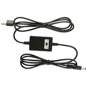 switch USB A male DC5521 converter 12 volt dc dc 5v to 9v 12v step up converter cable