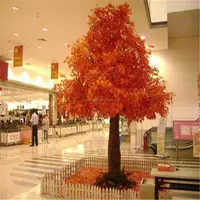 LS16072026 indoor grande outono artificial decorativa árvore de bordo vermelho japonês