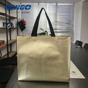 <span class=keywords><strong>Rungo</strong></span>-bolsa no tejida laminada ultrasónica para compras, plástico reciclado para supermercado, color oro rosa - Product Image 2