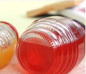 Abeille <span class=keywords><strong>maison</strong></span> En forme de Nid D'abeille large bouche ovale en forme de salade 380 ml <span class=keywords><strong>fruits</strong></span> confiture bocal en verre avec - Product Image 3