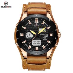 นาฬิกาข้อมือผู้ชาย GOLDENHOUR GH117 รุ่น<span class=keywords><strong>ค</strong></span>ลา<span class=keywords><strong>ส</strong></span><span class=keywords><strong>ส</strong></span>ิค <span class=keywords><strong>ส</strong></span>ายหนัง พร้อมปฏิทิน วินาทีเดินเร็ว หนังแท้ <span class=keywords><strong>ส</strong></span>ไตล์<span class=keywords><strong>ส</strong></span>ปอร์ต ระบบอนาล็อก <span class=keywords><strong>ค</strong></span>วอตซ์ - Product Image 2