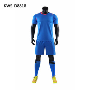 Made in China blue design your own children football soccer jersey custom - Product Image 1