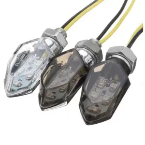 E24 E-mark Sertifikat Hitam 12 V Mini LED Lampu Indikator Universal Lampu Sinyal Belok Sepeda Motor LED Blinker Winker