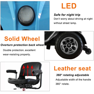 La desventaja de la movilidad con 4 ruedas eléctrica ancianos Scooter Eléctrico - Product Image 3