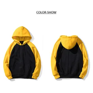 Wholesale Streetwear Couple US Euro Size Pullover Cotton Polyester Plain Multi Color Hoodie