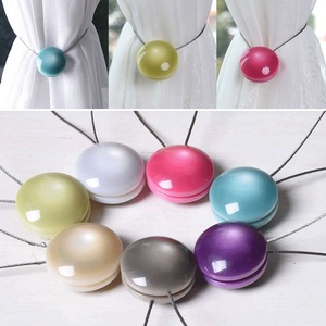 Hebillas magnéticas de resina para cortina, accesorios para cortinas de ventana con cierre de ojo de gato, para el hogar, 1 unidad - Product Image 6