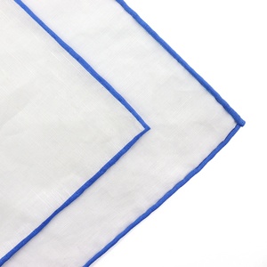 High Quality Hand Rolled Solid Pocket Square Elegance Mens Plain <strong>Handkerchief</strong> White <strong>Linen</strong>