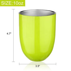 10 oz doble-aislado Stemless copas de acero inoxidable vaso taza con tapas para <span class=keywords><strong>vino</strong></span> - Product Image 2