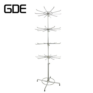 chrome <strong>pegboard</strong> <strong>shelf</strong> rotate phone hook display rack - Product Image 4