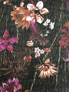 Skygen gros plaine armure légumes souple imprimé 100% ramie pur fantaisie floral femmes robe <span class=keywords><strong>tissu</strong></span> - Product Image 6