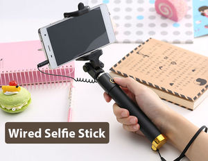 Gậy Tự Sướng Có Dây Cho Iphone 6 6S Plus 5 5S SE 4S Nối Dài Para Selfie Android IOS Selfie Tự Palo Cho Note 9 8 S9 - Product Image 5