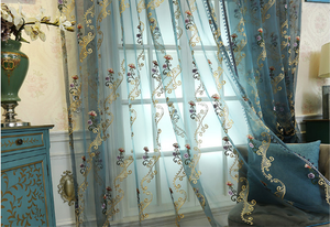 Rideau de lin en organza pour fêtes, dernier design à la mode, avec dentelle brodée marocaines, vente en ligne ^ - Product Image 4