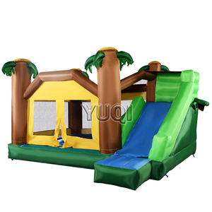 Tropical saltar casa inflable castillo inflable de diapositivas Combo barato trampolín parques para niños - Product Image 1