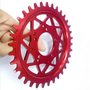Shenzhen Custom motorcycle parts High Demand CNC Machining Milling Steel BMX 428 Rear Chain And Sprocket