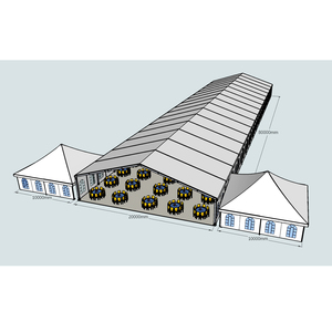 COSCO estructura de aluminio al aire libre exposición gigante carpa evento claro lapso de 1000 personas tienda de campaña - Product Image 5