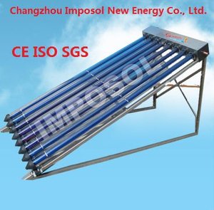 IMPOSOL 30 tubos Colector de agua <span class=keywords><strong>solar</strong></span> evacuado de vidrio casero con Keymark <span class=keywords><strong>solar</strong></span> - Product Image 6
