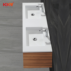 KKR longue et étroite marbre armoire coin salle de bain vanité <span class=keywords><strong>double</strong></span> évier de lavabo - Product Image 6