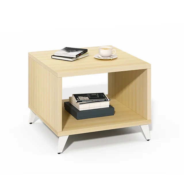 木製エンドテーブル小さなコーナーテーブルデザインオフィス家具用