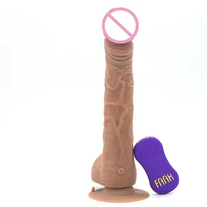 FAAK telescopic vibrator realistic electric dildo vibrator sex toy women adult Sex toys women vibrator sex toy women