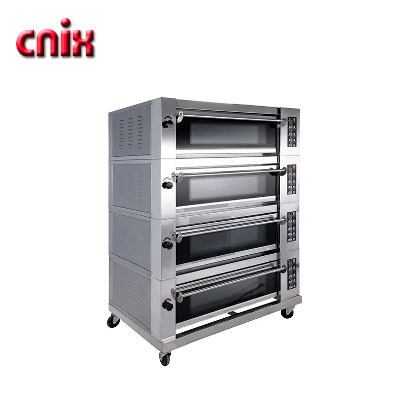 Cnix 4 tarys dek oven gemaakt in china commerciële pizza oven