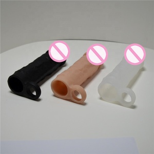 Realista funda pene condones hombres <span class=keywords><strong>de</strong></span> pene extensor <span class=keywords><strong>de</strong></span> pene la ampliación extensión - Product Image 5