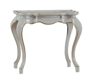 Hand painting Tray shape top 4 legs antique furniture tea table