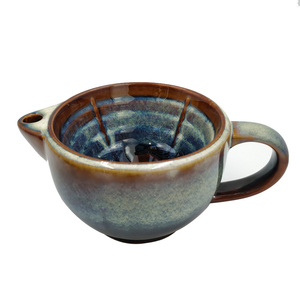 Mug à raser en céramique élégant avec motif <span class=keywords><strong>moustache</strong></span>, bol à savon avec poignées pour <span class=keywords><strong>brosse</strong></span> à raser et rasoir pour homme - Product Image 2