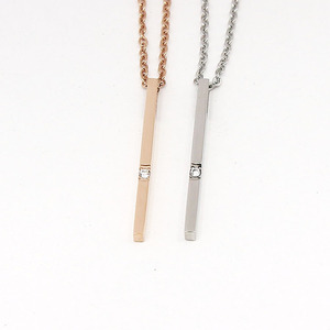 Joyería <span class=keywords><strong>de</strong></span> moda <span class=keywords><strong>de</strong></span> oro <span class=keywords><strong>bar</strong></span> COLLAR COLGANTE encanto para <span class=keywords><strong>las</strong></span> niñas - Product Image 1