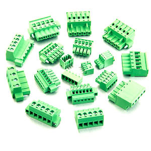 5 มม. <span class=keywords><strong>2</strong></span> <span class=keywords><strong>3</strong></span> 4 5 6 เสา PCB Mount สกรูสีเขียวตรง vatical Terminal Block - Product Image 2