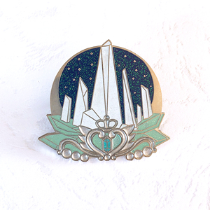 Hohe qualität werbe günstige harte emaille glitter revers pin - Product Image 3