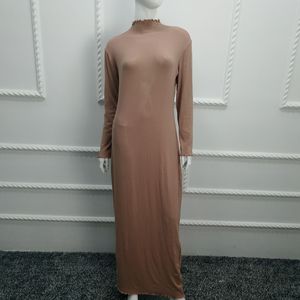 Loriya <span class=keywords><strong>Falbala</strong></span> mode robe corporelle conception Simple plaine laine coton sous Abaya traditionnel musulman vêtements et accessoires dubaï - Product Image 4