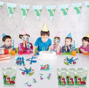 Ensemble de vaisselle jetable sur le thème des dinosaures pour fête d'<span class=keywords><strong>anniversaire</strong></span> d'enfants, assiettes en papier, vaisselle de pique-nique, vaisselle de fête, Thanksgiving, Noël, Halloween - Product Image 2