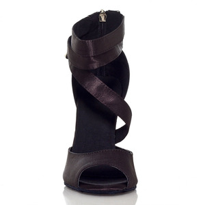 <span class=keywords><strong>Chaussures</strong></span> de danse latine à talons hauts L014, <span class=keywords><strong>chaussures</strong></span> de danse en satin, pour filles, souliers à la mode, 7.5cm/10cm, pour femmes - Product Image 2