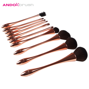 10 unids maquillaje cepillo del poco la cintura delgada maquillaje herramienta kit facial blusher Fundación cepillo - Product Image 2