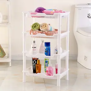 Estante de baño de alta calidad, estante de baño, organizador de baño de plástico