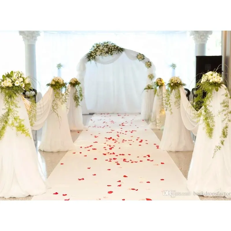 Tappeto per matrimonio 2m decorazione per matrimonio corridore corridoio bianco