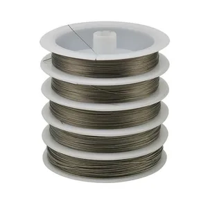 Fio de aço inoxidável, tomada de fábrica, 0.38mm-1.5mm, tigre, cauda de metal, artesanato, contas, suprimentos para fazer joias