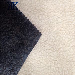 Tissu en daim nubuck poli, tissu en sherpa polaire collé / Tissu pour bottes plates en daim pour femmes / Tissu pour canapés inclinables en daim - Product Image 2