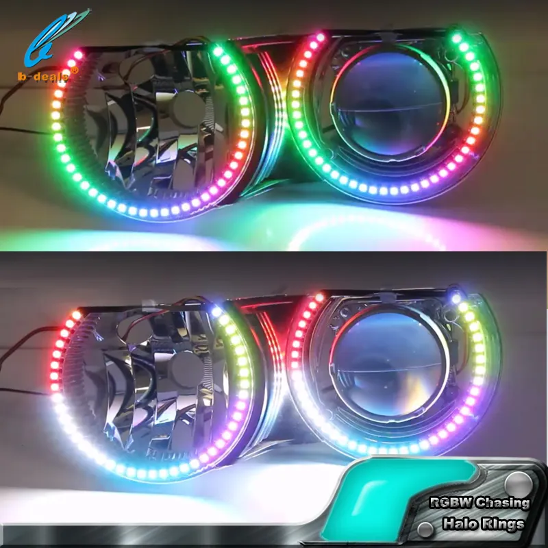 RGBW Chasing Melek Göz LED Far led halo halkaları