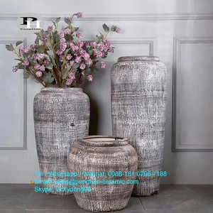 चीन बनाया मिट्टी बड़े सजावटी मंजिल vases के लिए घर