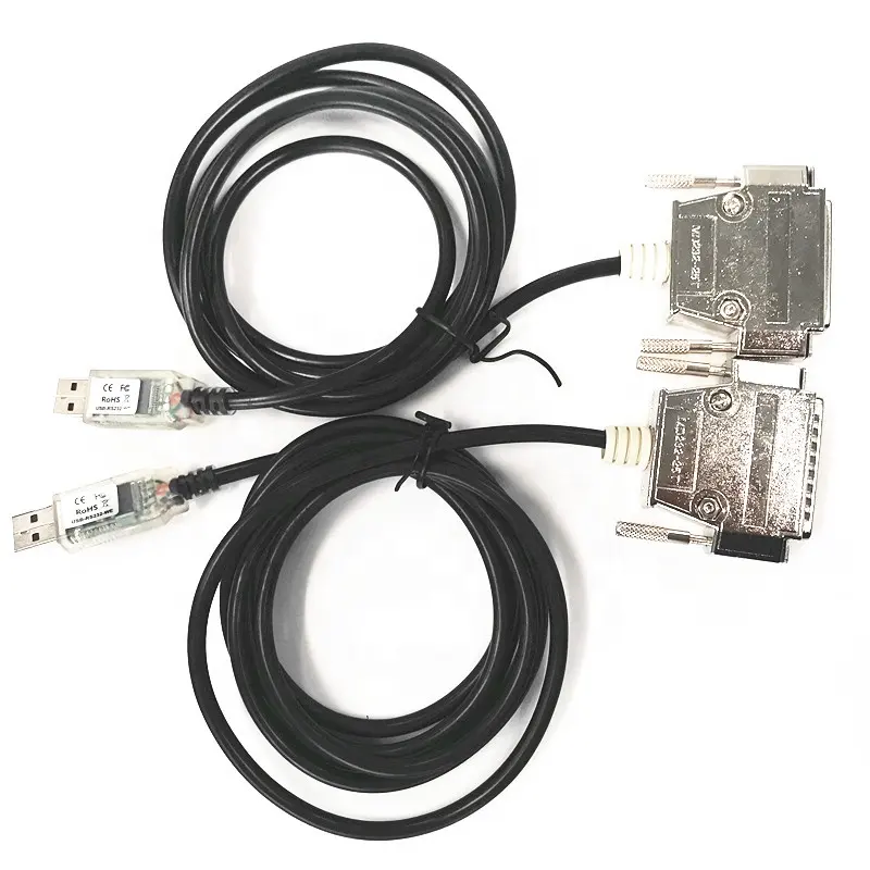 6Ft (6 Feet) USB to Serial RS-232 DB-25 Male Straight-Thru Cable FTDI Chipset (5-Wires)