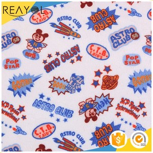 Zhejiang textile en <span class=keywords><strong>polyester</strong></span> doux au toucher bébé en <span class=keywords><strong>molleton</strong></span> imprimé vêtements tissu italie - Product Image 5