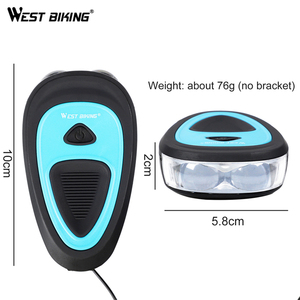 Luz Delantera <span class=keywords><strong>para</strong></span> Bicicleta con Bocina <span class=keywords><strong>LED</strong></span> de 140db, Recargable por USB, Juego de <span class=keywords><strong>Luces</strong></span> <span class=keywords><strong>para</strong></span> Bicicleta - Product Image 4