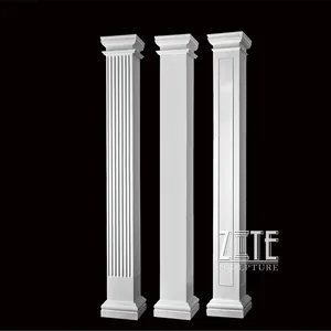 New Designs High Quality white stone house pillar