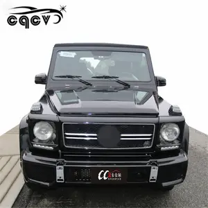 Garde-boue de pare-choc avant et jupes latérales, kit de carrosserie en matériau pp de haute qualité, style G63 AG, pour Mercedes Benz classe G W463 G500 G55, 2 pièces